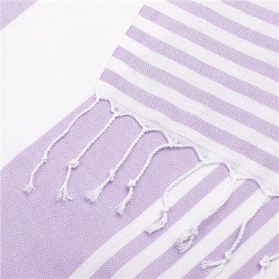 Полотенце - пештемаль пляжное «Фортуна», 100×180 см, хлопок 100%, сиреневое