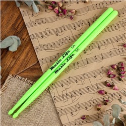 Барабанные палочки Music Life, 5A, нейлон, зеленые