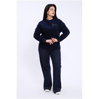 Свитшот женский 82067 (Темно-синий)