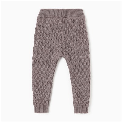 Брюки детские вязаные MINAKU: Knitwear collection, рост 74-80 см, кофейные