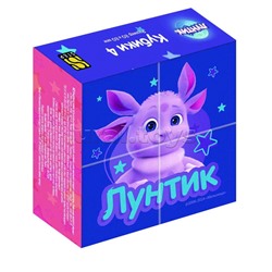 Кубики 4шт "Лунтик" (Мельница)