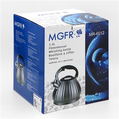 Чайник со свистком из нержавеющей стали «Ариве», 3.4 л, индукция