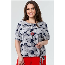 Блуза женская  4262/02/Белый, синий