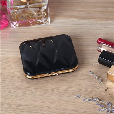 Зеркало карманное 6х8 см / B-11 /уп 12/288/ пластик