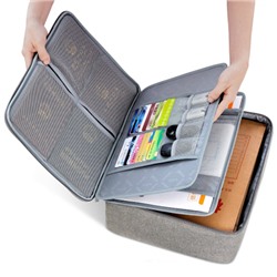 Органайзер для документов А4 (2 вставки) Серый