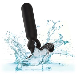 Черный анальный вибростимулятор Rechargeable Large Anal-T - 15 см.