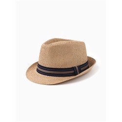 Шляпа мужская MINAKU «Пляж», размер 58, коричневая