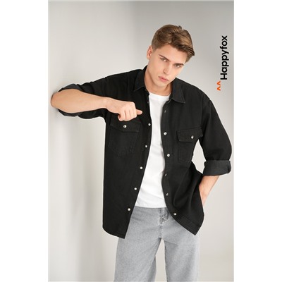 Мужская джинсовая рубашка Happyfox
