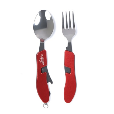 Набор туриста 3в1: вилка, ложка, нож с открывалкой