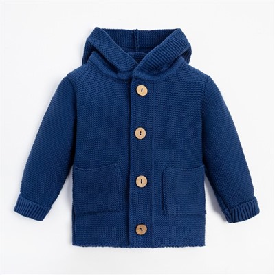 Джемпер вязаный Крошка Я Trendy, рост 68-74 см, синий