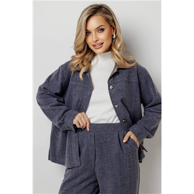 Жакет женский  4458Ф/02/Сиреневый меланж