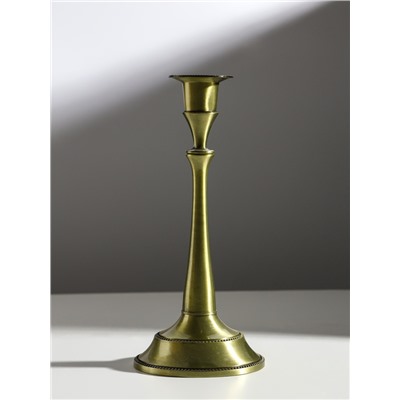 Металлический подсвечник на 1 свечу «Сканди», набор 2 шт., бронза, 24.5×10×10 см