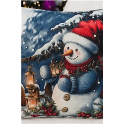 Наволочка декоративная новогодняя 2 шт рогожка НАТАЛИ, 1221266