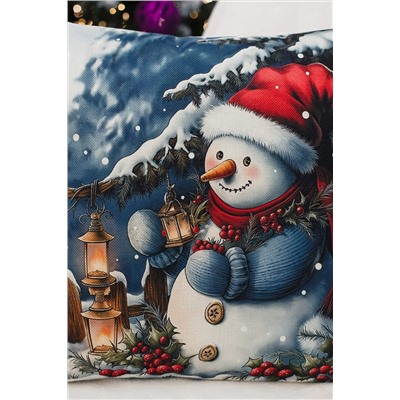 Наволочка декоративная новогодняя 2 шт рогожка НАТАЛИ, 1221266