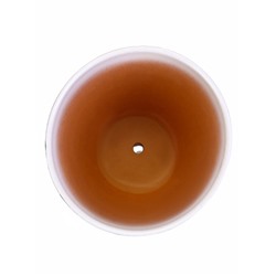 Горшок для цветов «День», 5 л, d=23 см, h=21 см, керамика, с поддоном, белый