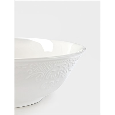 Тарелки глубокие WY Venecia, набор 2 шт., 580 мл, фарфор, белые