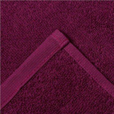 Салфетки махровые декоративные «Этель. 8 Марта», 4 шт., 30×30 см, 100% хлопок, бордовые/сиреневые