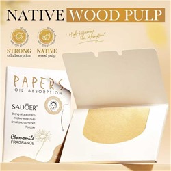 SADOER Матирующий салфетки против жирного блеска с ароматом розы, 100 шт.