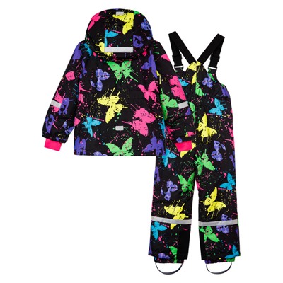 Комплект текстильный с полиуретановым покрытием для девочек: куртка, полукомбинезон