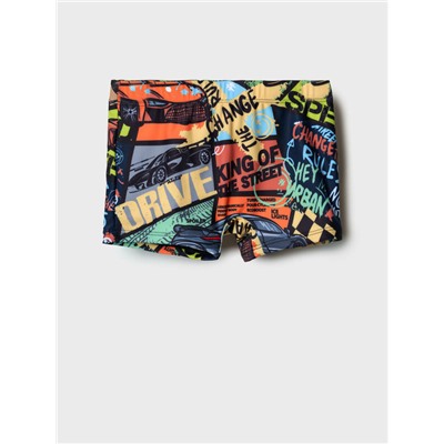 Плавки-шорты трикотажные для мальчиков, средней длины