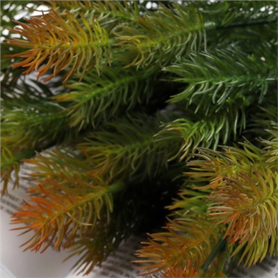 Елка ветка искусственная 42 см 7 веток / AB4192-7P /уп 2/250/1000/Новый год (Оранжевый)