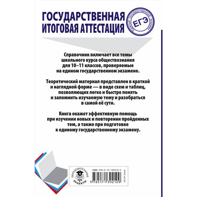 АСТ Баранов П.А. "ЕГЭ. Обществознание. Весь школьный курс в таблицах и схемах для подготовки к единому государственному экзамену"