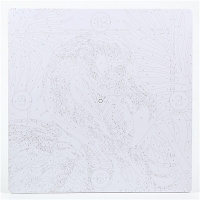 Роспись часов по номерам «Фламинго», 30×30 см