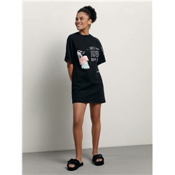 Платья CONTE LPL 1639 Платье из футера свободного кроя «Blurred»