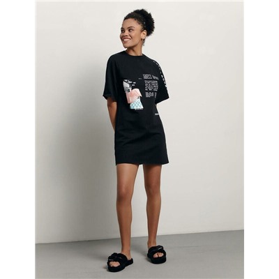 Платья CONTE LPL 1639 Платье из футера свободного кроя «Blurred»