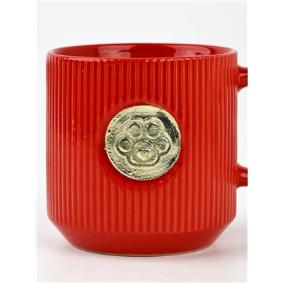 Кружка новогодняя керамическая «Лапка», 350 мл