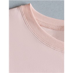 Лонгслив с принтом из премиального хлопка с эластаном