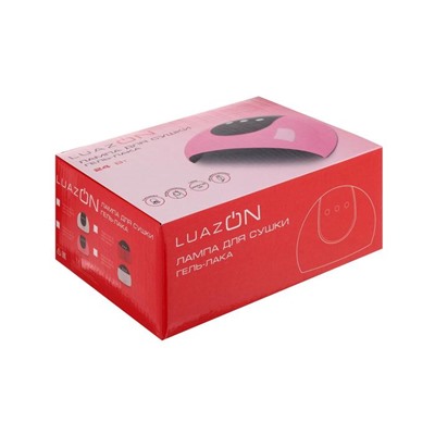 Лампа для гель-лака Luazon LUF-17, LED, 24 Вт, 8 диодов, таймер 60/90/120 сек,USB, белая