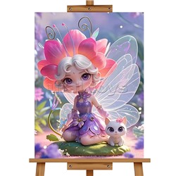 Мозаика алмазная "Волшебная девочка" 20*30см.