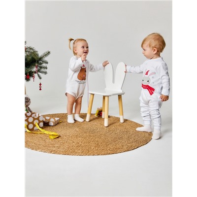 Боди с длинным рукавом Крошка Я «Пухляш», рост 86-92 см, цвет белый