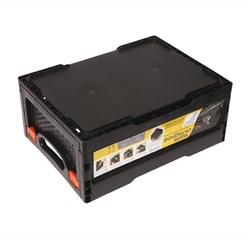 Ящик складной, пластиковый, 40×30×17 см, чёрный