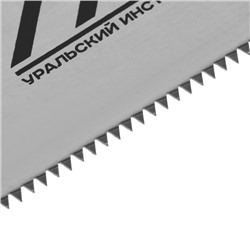 Ножовка по дереву ЛОМ, обрезиненная рукоятка, 7-8 TPI, 450 мм