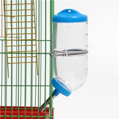 Поилка для грызунов, 500 мл, 20.5×5 см, голубая