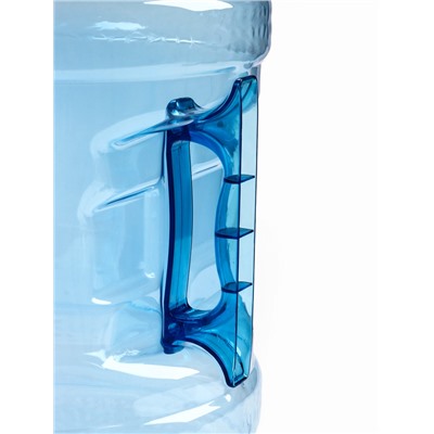 Бутыль для кулера, 18.9 л, ПЭТ, многооборотная, с ручкой, 2 пробки