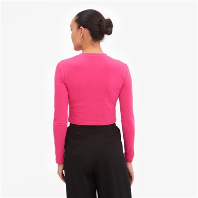 Лонгслив женский MINAKU: Basic line, цвет фуксия, размер 42