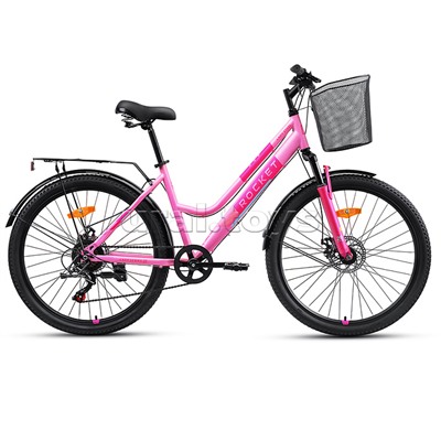 Велосипед 26" Rocket lady Steel 26, цвет розовый, размер 17"