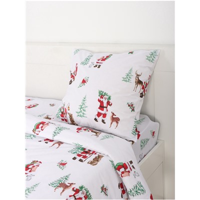 Постельное бельё 1.5-спальное «Этель. Новогодний лес (вид 2)», поплин