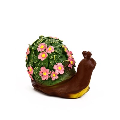 Садовая фигура из полистоуна «Улитка резная», 20×11×12 см