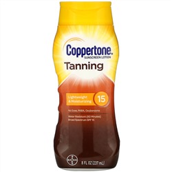 Coppertone, Tanning, Lightweight And Moisturizing, SPF 15, 8 fl oz (237 ml)