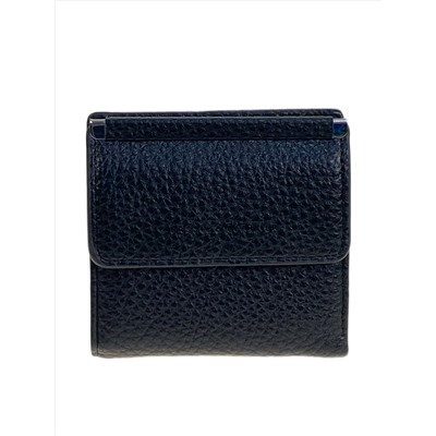 Женский кошелёк  из натуральной кожи, цвет черный