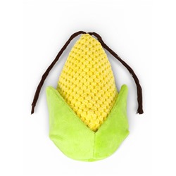 Мягкая игрушка для собак «Кукуруза», 18 см, с пищалкой, жёлтая
