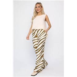 Брюки Калейдоскоп (айвори/хаки) Б13605-30М