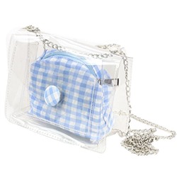 Сумкочка прозрачная с кошельком-косметичкой 20х10х15см