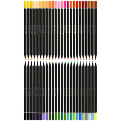 Карандаши 48цв трехгранные Blackwood супермягкие черное дерево AF03-051-48 ARTформат