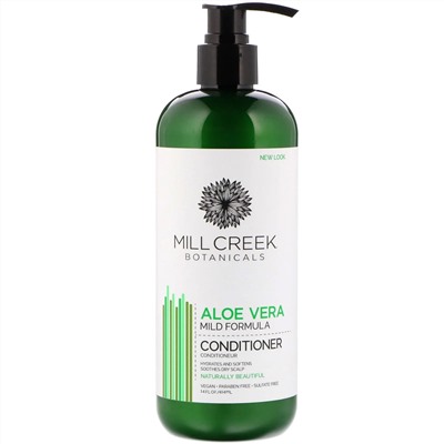 Mill Creek Botanicals, Aloe Vera Conditioner, Mild Formula, 14 fl oz (414 ml)