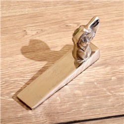 Стоппер дверной «Собака», 15×3.5×8 см, алюминий